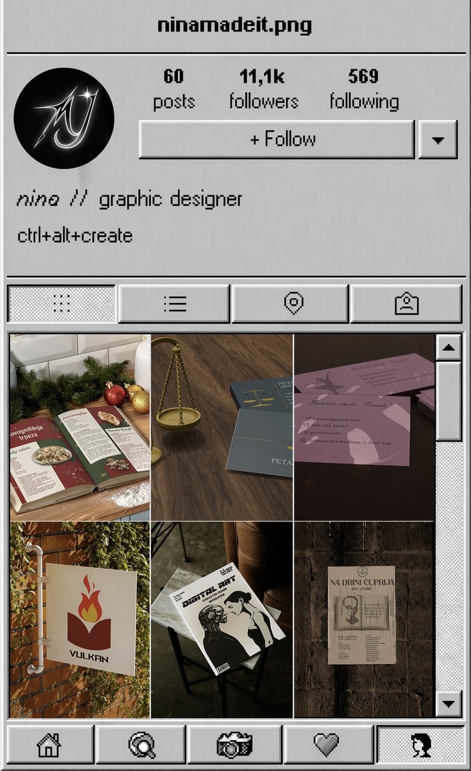 Instagram profile